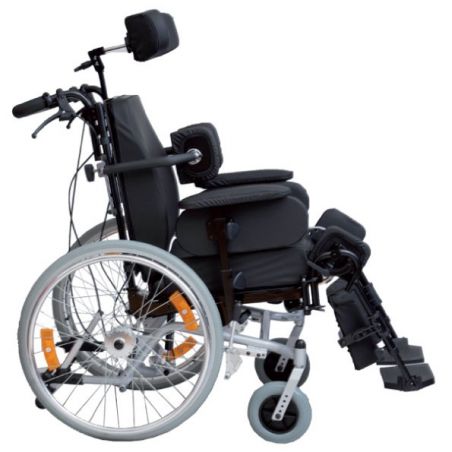 Sedia a rotelle carrozzina polifunzionale basculante posturale ortopedica ruote ad autospinta per disabili non autosufficienti