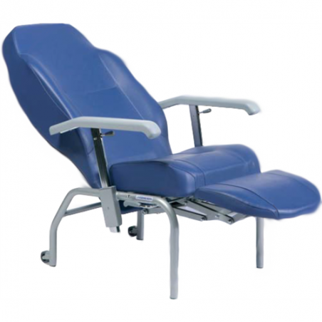 Poltrona sedia relax con ruote manuale meccanica XXL bariatrica per obesi taglie forti persone sovrappeso Trieste portata 350kg