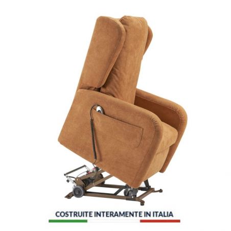 Poltrona relax Bari XXL bariatrica per obesi taglie forti persone sovrappeso seduta larga 66 cm lunghezza 190 cm portata 180 kg