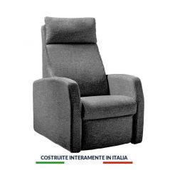 Poltrona relax alzapersona Verona 2 motori 4 ruote con fiancate estraibili da 69 misura ridotta a 50 cm per passaggi stretti