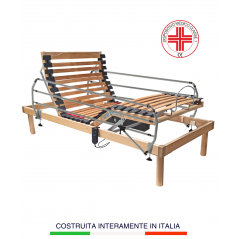 Rete elettrica motorizzata a doghe sponde pieghevoili materasso ortopedico materassino compressore ad aria antidecubito