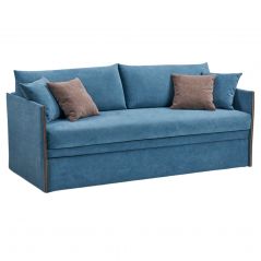 Divano letto Bergamo 3 posti matrimoniale 2 piazze con base estraibile reti a doghe legno completo di due materassi comodi