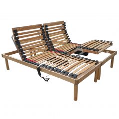 Offerta Relax matrimoniale indipendente con rete letto motorizzata elettrica e materasso memory aloe vera