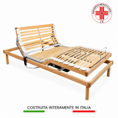 Offerta prezzo scontato rete da letto motorizzata elettrica 120-140 cm una piazza e mezza alla francese ortopedica RelaxGo 150KG