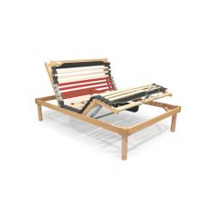Rete elettrica 1 una piazza e mezza 120x190 o 140x190 motorizzata ortopedica a doghe prezzo misura alla Francese Relaxgo 3800K