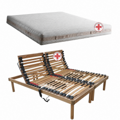 offerta-relax-matrimoniale-con-rete-letto-doghe-in-legno-motorizzata-elettrica-e-materasso-memory-aloe-vera