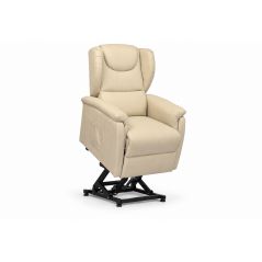 Poltrona relax Emilia 2 motori - cotone crema - alzata assistita