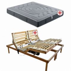 Offerta Plus con materasso matrimoniale in memory ortopedico antalgico antidolorifico e rete motorizzata elettrica RelaxGo 150KG