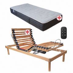 Offerta Supreme comprende Rete letto motorizzata elettrica RelaxGo 1500K e materasso singolo ortopedico antalgico antidolorifico