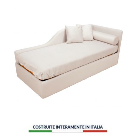 Divano letto Firenze motorizzato elettrico ortopedico con rete a doghe telecomando elettrico materasso memory foam silver h 20
