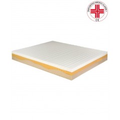 Materasso Memory Evolution in Memory Foam sfoderabile e traspirante, Dispositivo Medico Classe 1, altezza 21 cm