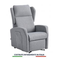 Poltrona relax Genova 4 motori per regolare poggiatesta poggiareni alzata assistita reclinabile alzagambe kit roller a 4 ruote